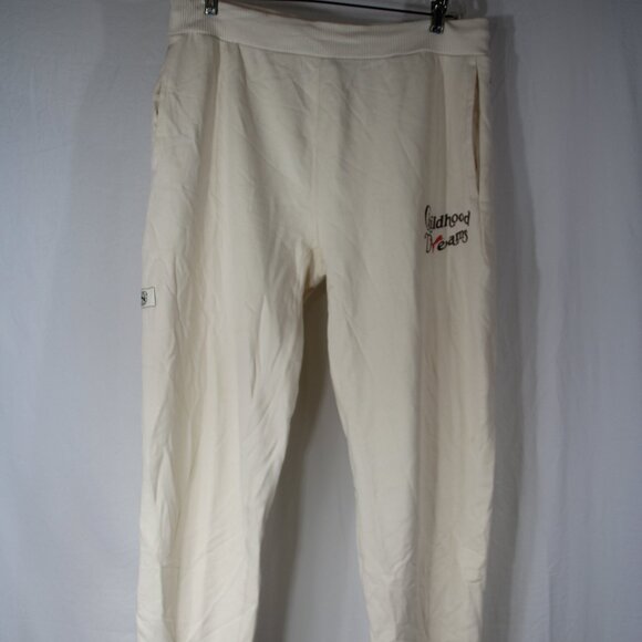 PUMA Sweatpants X Childhood Dreams Men's Beige Casual Athletic Bottoms Size M - Picture 1 of 13